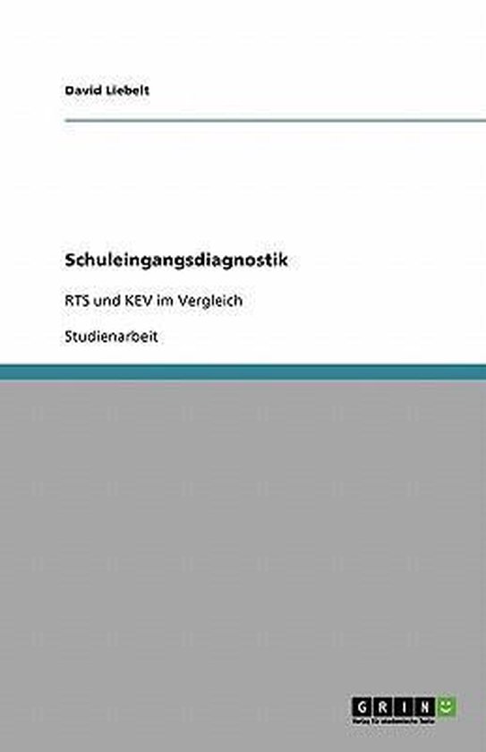 Schuleingangsdiagnostik - cover