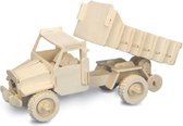 Bouwpakket 3D Puzzel Kiepauto- hout