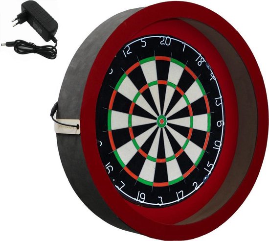 Sorpresa PRO - Complete PRO - rood-zwart - Darts Set Plain - dartmat - dartbord verlichting van Sorpresa — afbeelding 5