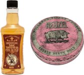 Reuzel Grooming Tonic + Grease Heavy Hold Pig