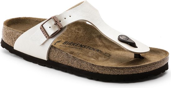 Birkenstock Gizeh Dames Slippers Small fit - Wit - Maat 38 | bol.com