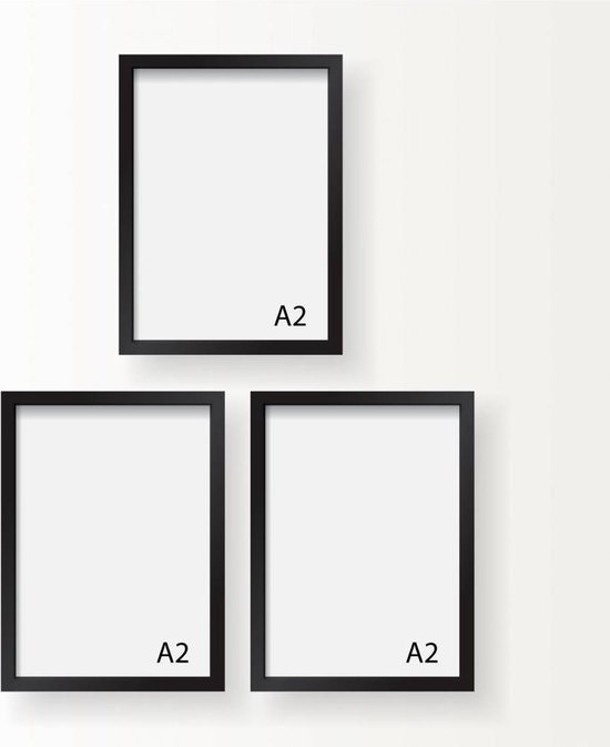 DesignClaud A2 Frame - Wissellijst - Fotolijst - Zwart of Wit | bol.com