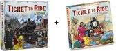 Ticket to ride Europe / Europa met Ticket to Ride  Map Collection - India/Zwitserland - Combi Deal