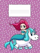 Mermaid & Unicorn School Supplies Composition Notebook