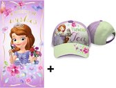 Disney Sofia het Prinsesje strandlaken + cap | cadeau set