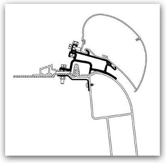 Thule Renault Master/Opel Movano Adapter 1998-2010 van Thule — afbeelding 2