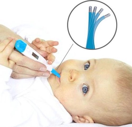 Digitale Thermometer voor Baby’s met Flexibele Punt – 15x5cm | Koorts Opmeten bij Zuigelingen | Temperatuur Meter voor Verhogingen | Koorts Thermometer | Gezonde Baby - Merkloos