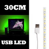 GREEN USB LED-Strip 30cm - Plug & Play - Dymond ULS 300 USB