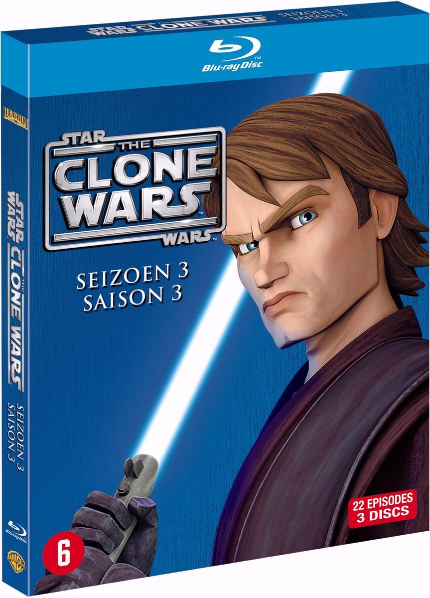 Star Wars: The Clone Wars - Seizoen 3 (Blu-ray)