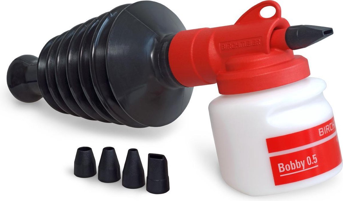 Poeder Spray Fles Lege Poeder Blower Kapsalon Poeder Spray Fles Haar Styling Accessoire Hervulbare Haarvezel Applicator voor Thuis & Kapsalon - Zwart