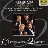 Cleveland Quartet - Farewell Recording - Corigliano, Haydn