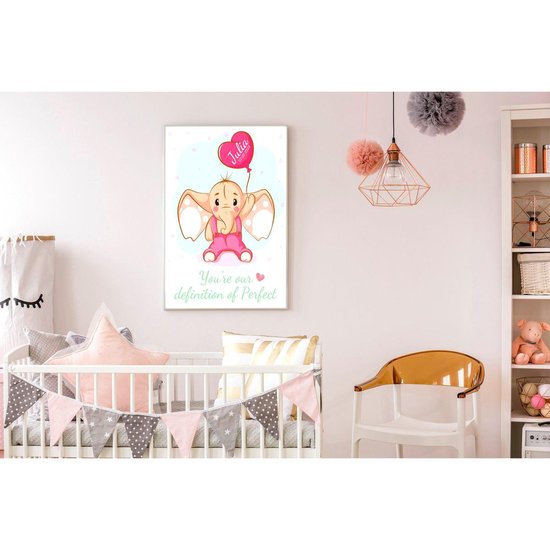 Gepersonaliseerde Poster Babykamer Of Kinderkamer, Poster Met Naam Van Kind, Gepersonaliseerd Kraamcadeau. Inclusief Fotolijst ! 30x42 Cm (A3). You're Our Definition Of Perfect