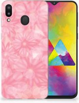 Protection Téléphone pour Samsung Galaxy M20 (Power) Coque Fleurs De Printemps