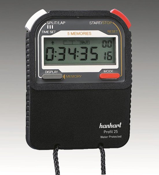 Foto: Hanhart stopwatch electronisch model profil 225 1721 00 1 100 sec 