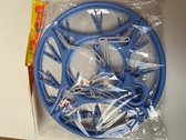 Droogcarrousel met 16 knijpers in blauw