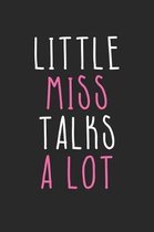 Back To School Notebook - Little Miss Talks Alot Funny Back To School Gift for Girls - Back To School Journal