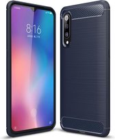 Xiaomi Mi 9 Hoesje - Armor Brushed TPU - Blauw