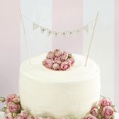 Cake slinger - Mr & Mrs - Vintage Lace - Ivoor