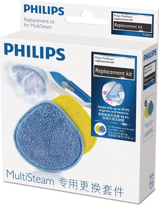 Philips MultiSteam FC8055/01 - Microvezelschijven voor stoomreinigers FC7008/FC7010/FC7012 - 2 stuks