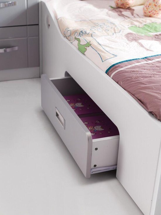 Stapelbed met bureau en bergruimte coco