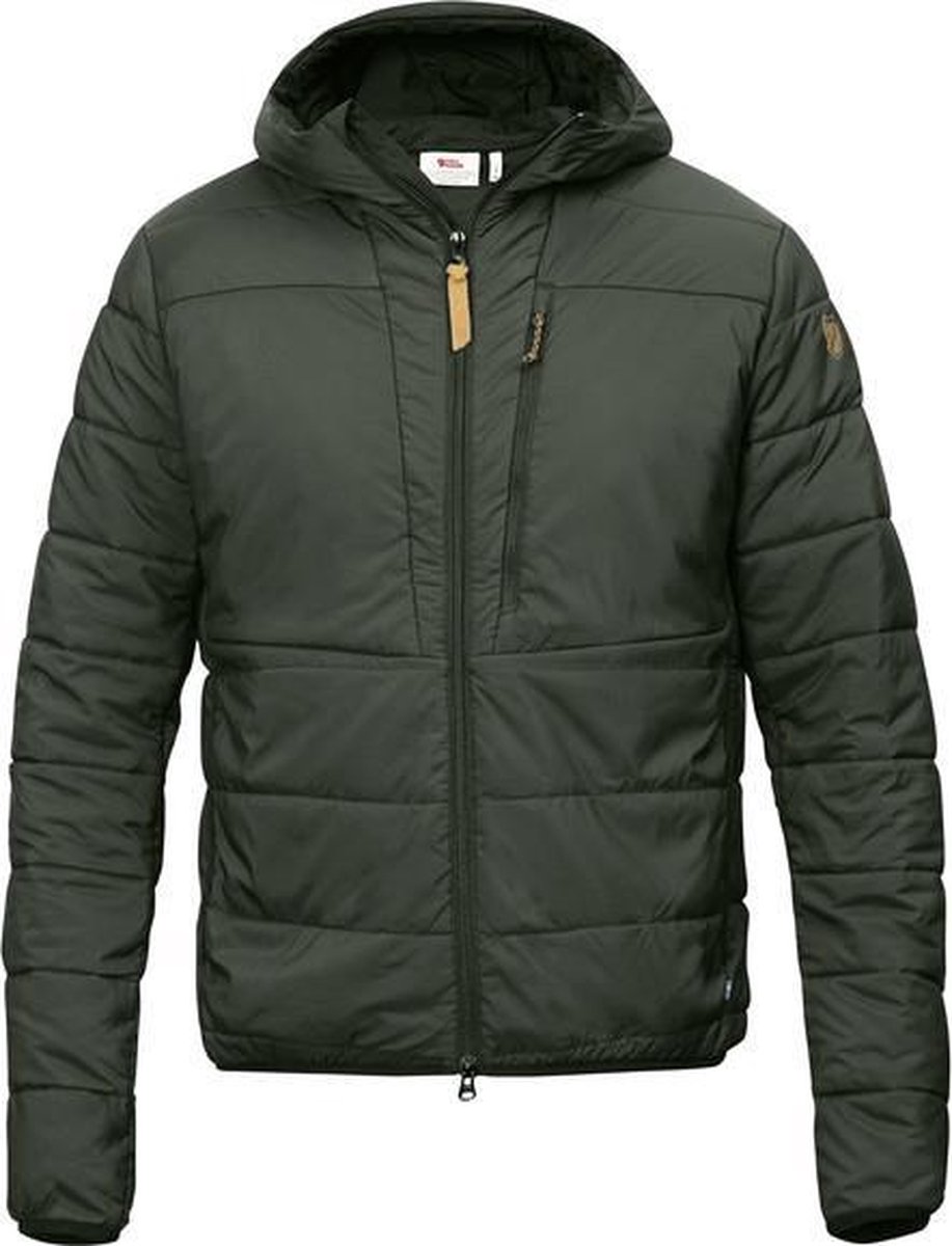 Fjällräven Keb Gevoerde Capuchon Jas Heren, deep forest Maat S