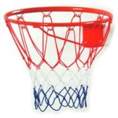 Angel sports Basketbalnetje rood wit blauw (zonder ring)