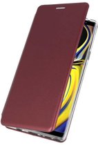 Bestcases Hoesje Slim Folio Telefoonhoesje Samsung Galaxy Note 9 - Bordeaux Rood