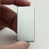 4x Super Magneet BlokMagneet 50 x 25 x 10 mm Neodymium N52 Vernikkeld