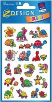 Kinder stickertjes/stickers - 2x vellen thema schilpadden dieren stickers