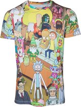 Rick & Morty - Printed Allover Mens T-shirt - XL