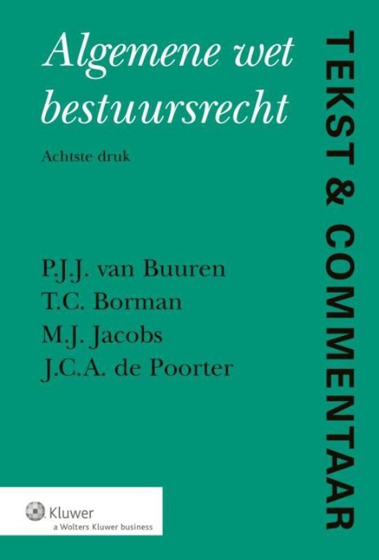 Cover van het boek 'Algemene wet bestuursrecht' van P.J.J. van Buuren