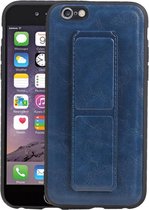 Grip Stand Hardcase Backcover - Telefoonhoesje - Achterkant Hoesje - Geschikt voor iPhone 6 - Blauw