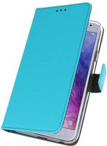 Bestcases Étui pour téléphone avec porte-cartes Samsung Galaxy J4 (2018) - Blauw