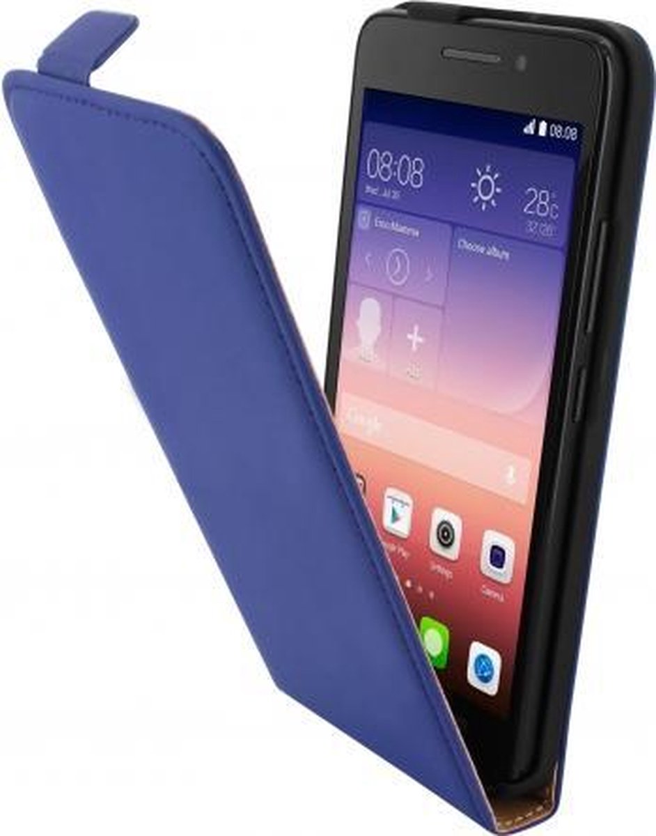 Mobiparts Premium Flip Case Huawei Ascend G620S Blue