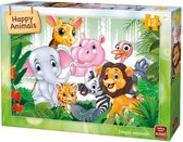King Kinderpuzzel Jungle Animals 12 Stuks