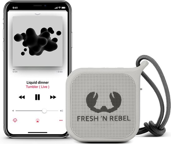 Fresh 'n Rebel Rockbox Pebble - Draadloze Bluetooth speaker - Lichtgrijs — afbeelding 5