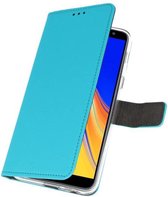 Bestcases Pasjeshouder Telefoonhoesje Samsung Galaxy J4 Plus (2018) - Blauw