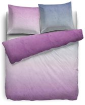 HnL Pure Cotton Dekbedovertrek Luca - Lits-jumeaux - 240x200/220 cm - Lila