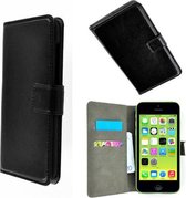 Apple iPhone 5C Wallet Bookcase P hoesje Zwart