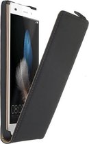 MP Case Zwart voor de Huawei P8 Lite Premium lederen flip case flip cover - klap cover - bechermhoes.