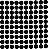 Zwarte confetti stipjes muurstickers / muurstickers voor de babykamer/kinderkamer / zwart - 100 stippen stuks - 2x2cm