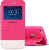 iPhone 6 / 6S 4,7 Xundd Fundas window view flip Case Cover Hoesje  Pink / Roze