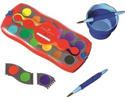 Verfdoos Faber Castell Connector 12 kleuren