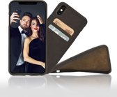 Bouletta - iPhone Xs Max BackCover met vakjes (Antic Coffee)