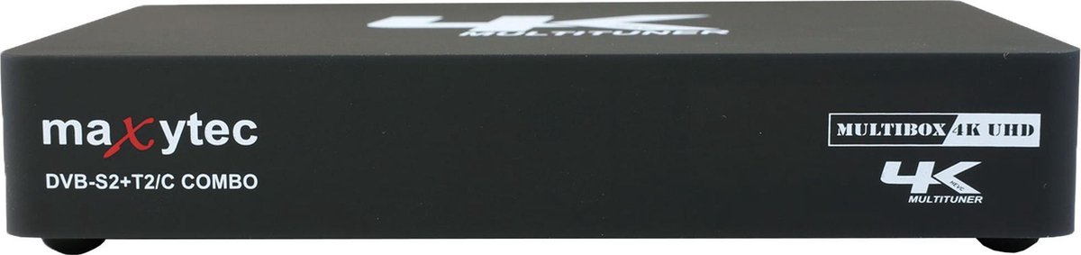 Maxytec Multibox 4K UHD ( DVBS2, DVB-T2 / C ) -Tv Ontvanger - Maxytec