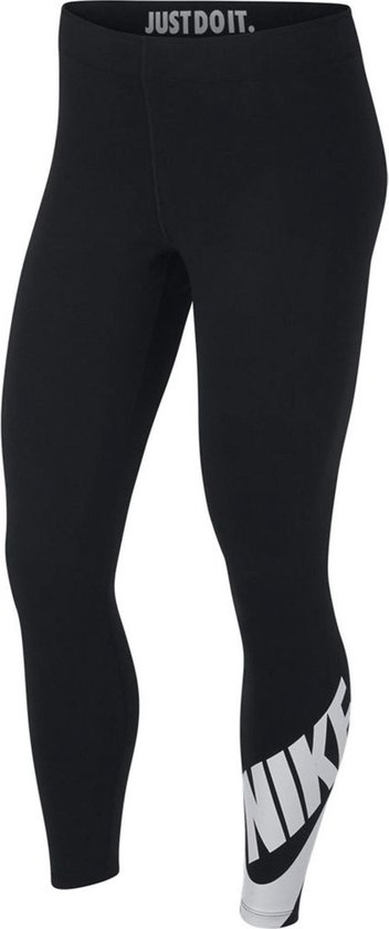 Nike Sportswear Leg-A-See Dames Sportlegging - Black/White - Maat M |  Bestel nu!