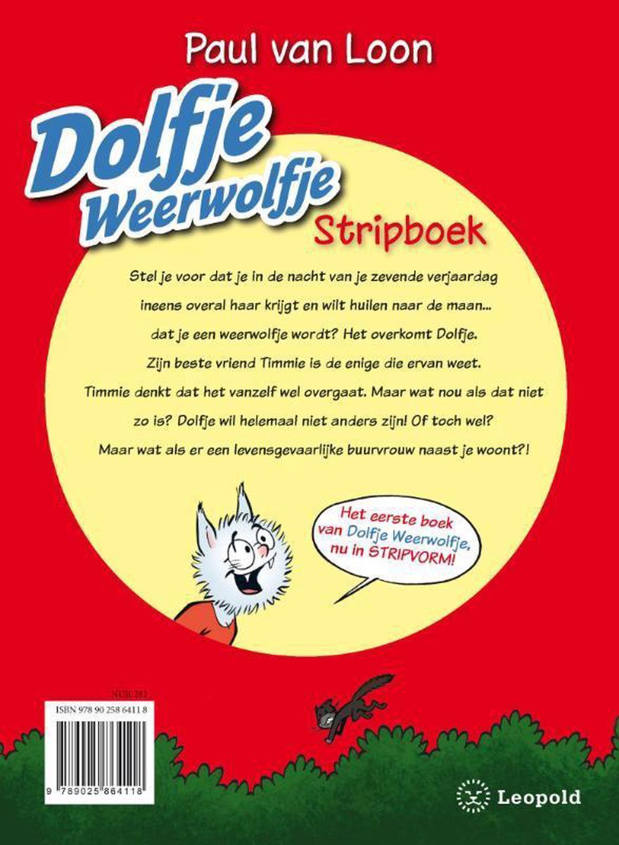 Dolfje Weerwolfje - Dolfje Weerwolfje stripboek - back cover