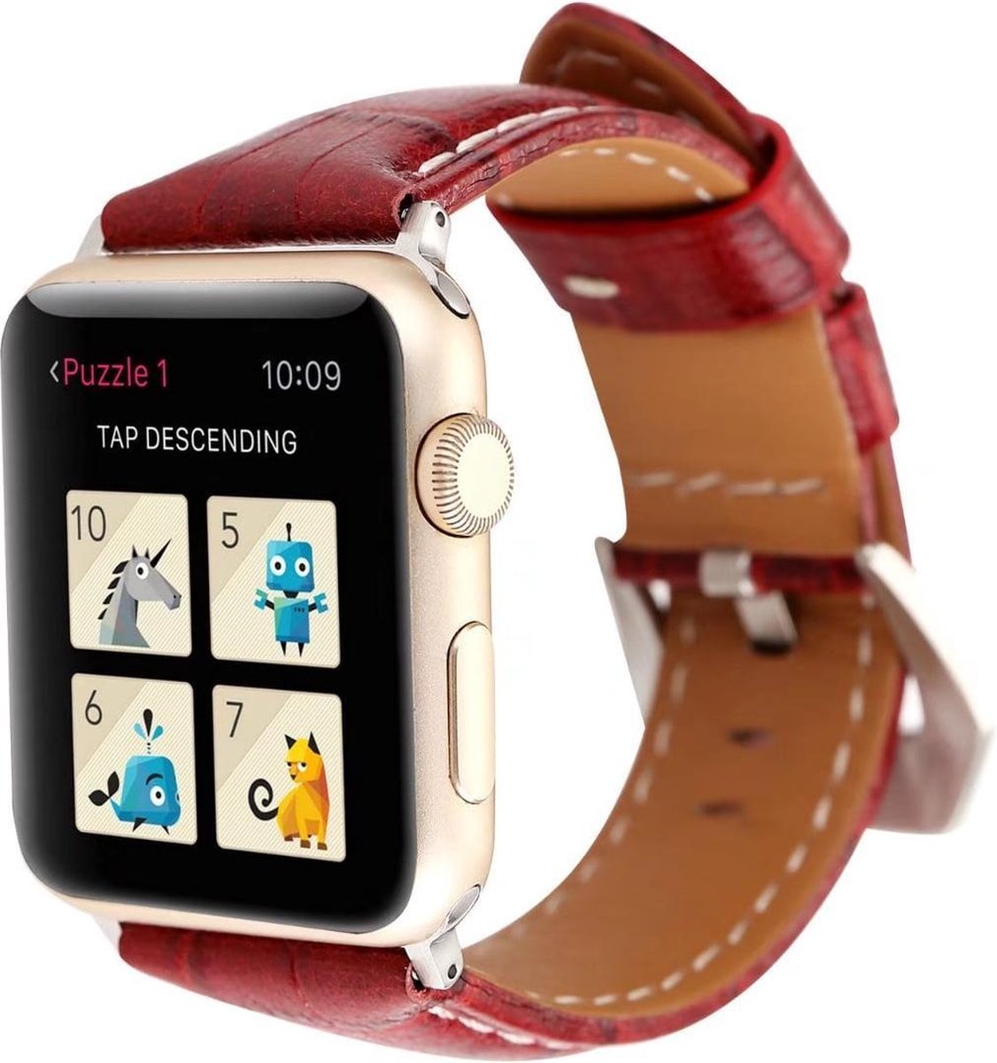 watchbands-shop.nl bandje - Apple Watch Series 1/2/3/4 (42&44mm) - Rood