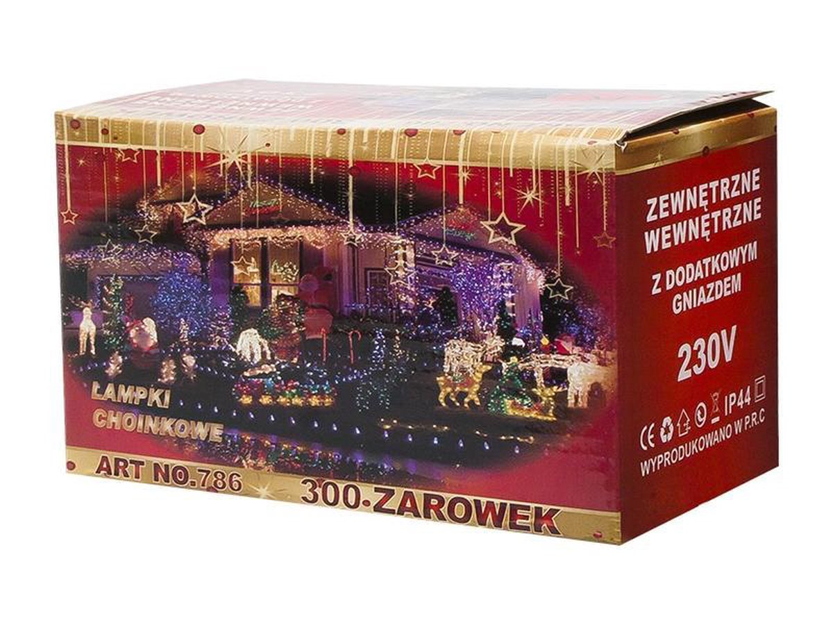 Kerstverlichting Rood 22 Meter 300 LEDs 8 Standen