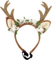 Haarband voor honden - Kerst accessoire voor honden - Hoofdtooi voor honden - Kerst versiering voor honden - Maat M